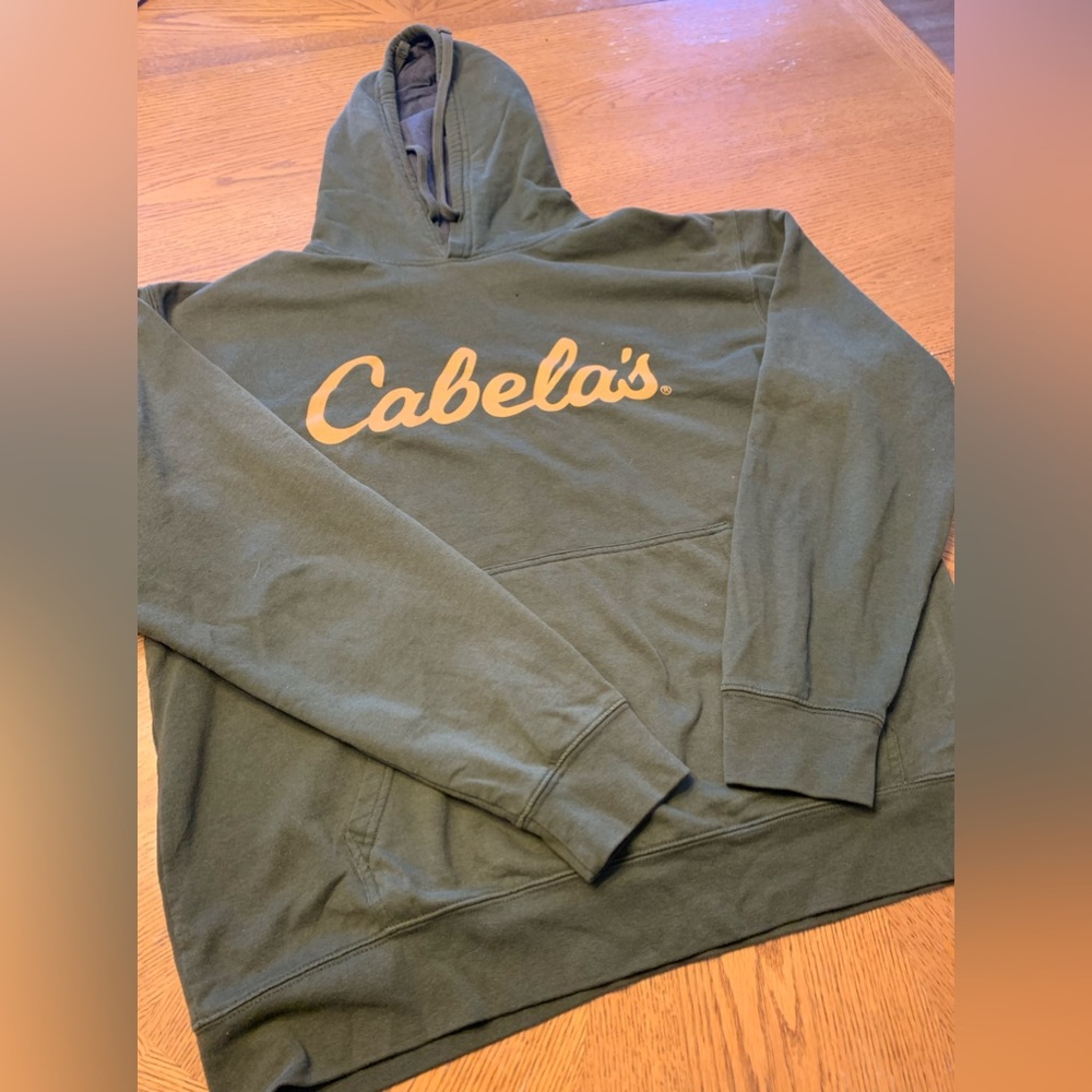 Cabela’s hoodie - men’s large - forest green